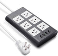 Parasurtenseur multiprise USB de 2,98 m