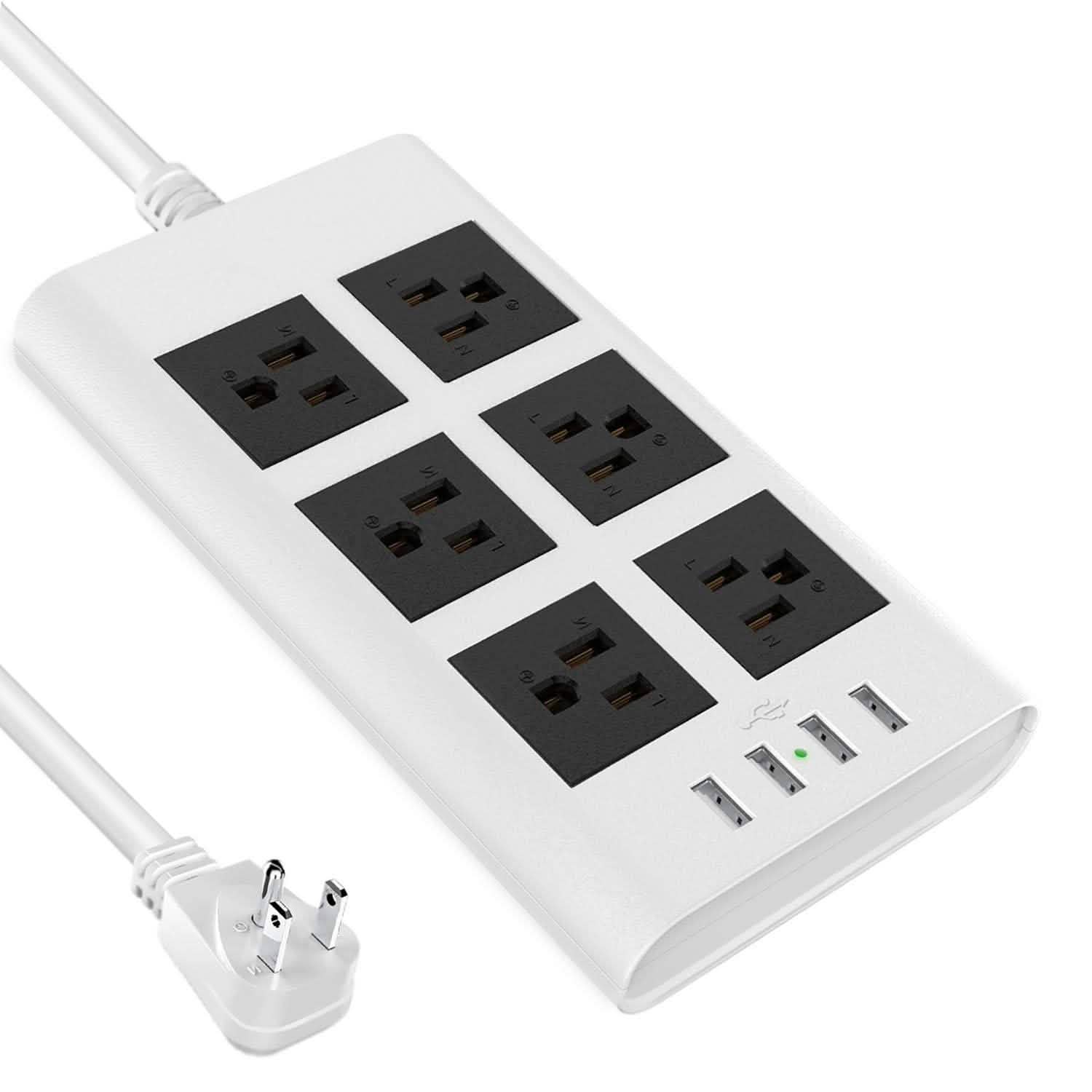 Parasurtenseur multiprise USB de 2,98 m
