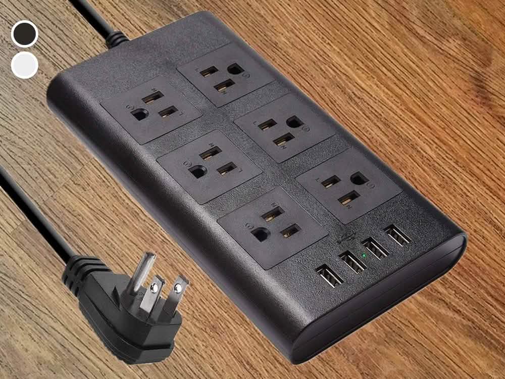 Parasurtenseur multiprise USB de 2,98 m
