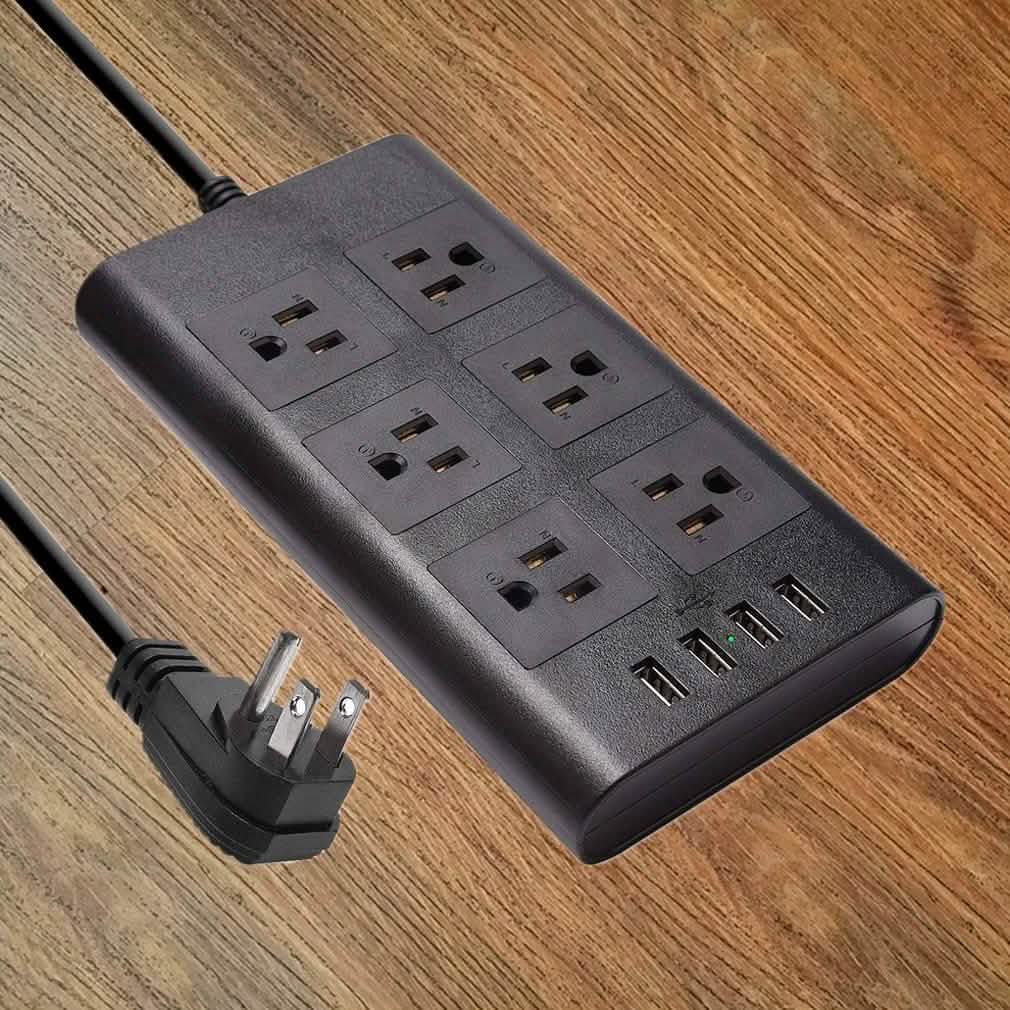 Parasurtenseur multiprise USB de 2,98 m
