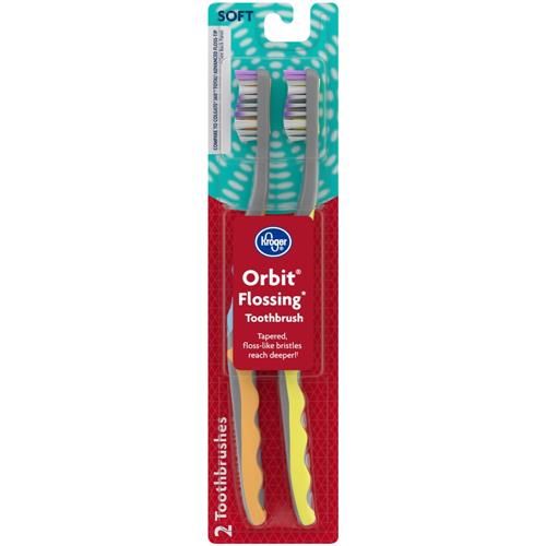 Brosse à dents souple Kroger Orbit Flossing (lot de 2)