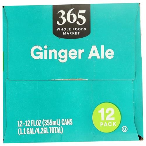 Whole Foods Market, Boîte de Soda au Gingembre, 355 ml (Paquet de 12)