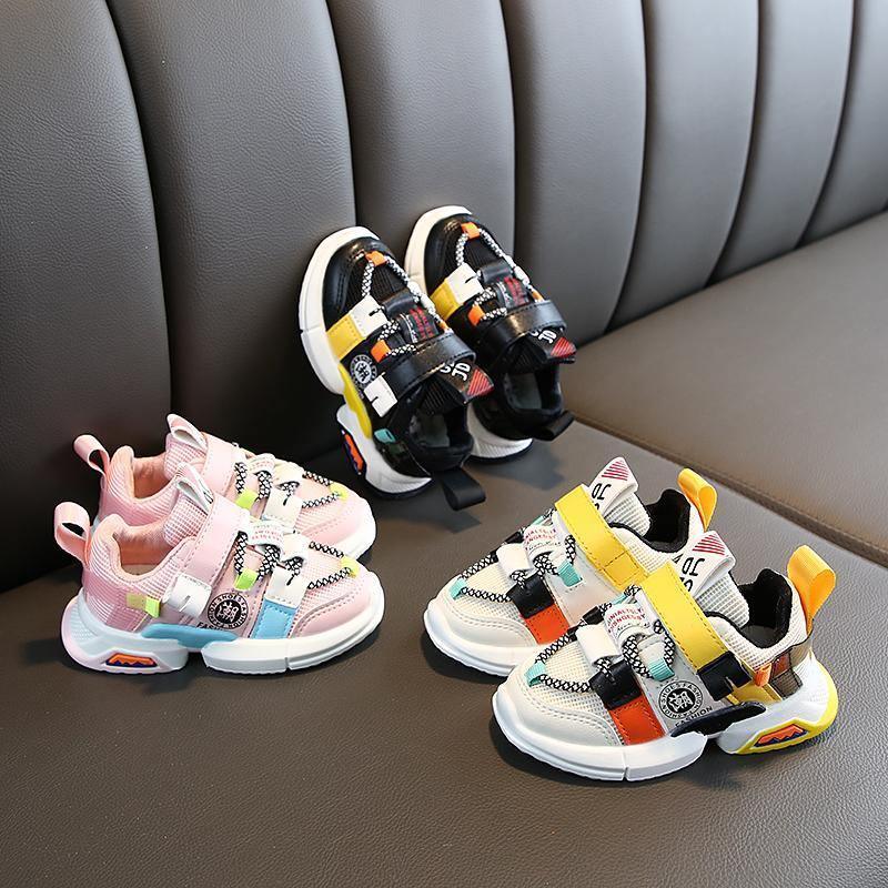 Chaussures de marche bébé garçon et fille Baskets premiers pas antidérapantes Douces et respirantes