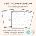 “I Can Trace!” – Fun & Easy Line Tracing Workbook for Toddlers (17 Pages) – Instant Download PDF