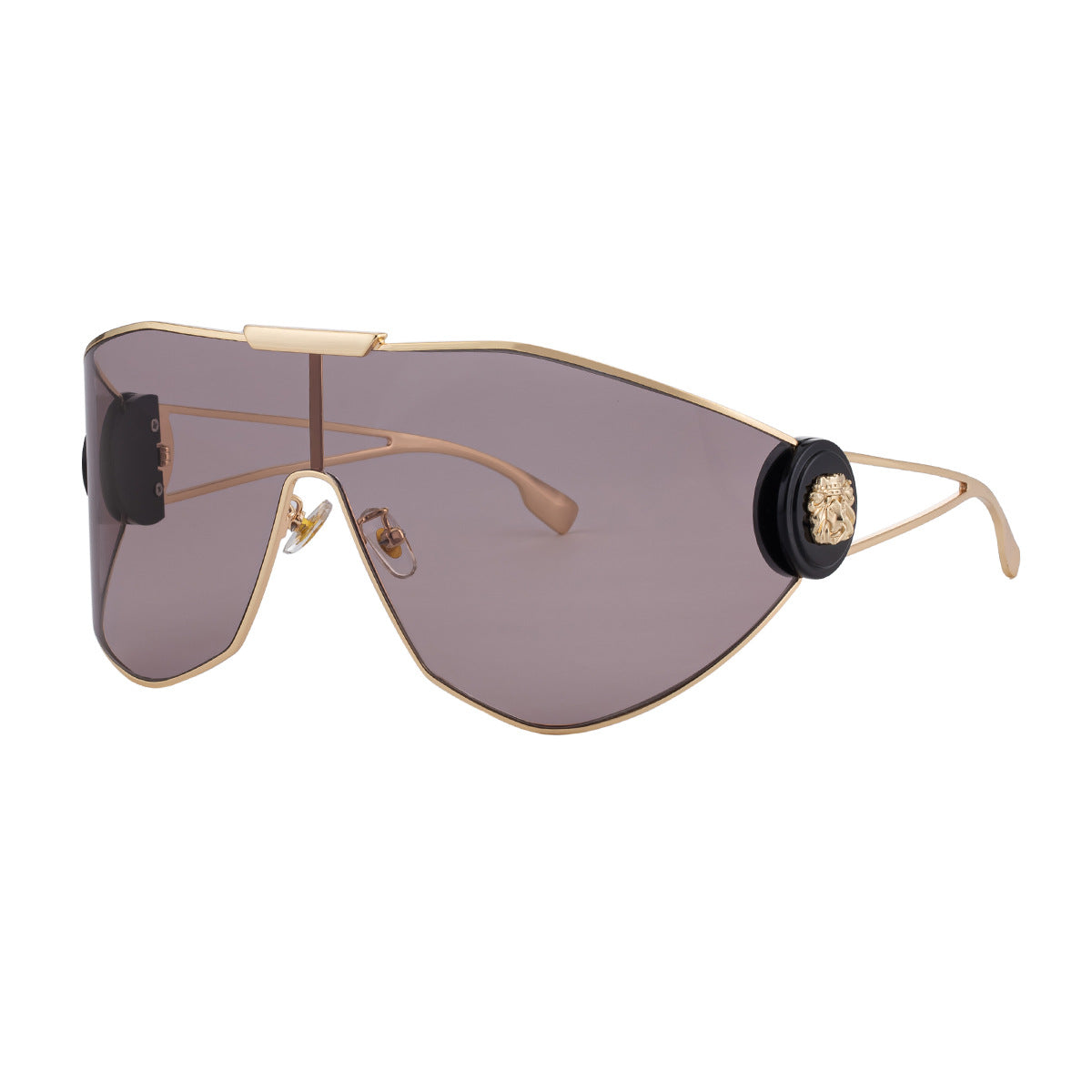 Lunettes de soleil aviateur sport plein cadre pour femmes — Protection UV intégrée aux verres