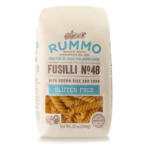 Rummo Fusilli Sans Gluten N.48 - Pâtes Fusilli Sans Gluten, à Base de Riz Brun et de Maïs, Pâtes d'Italie - 340 g (Paquet de 1)
