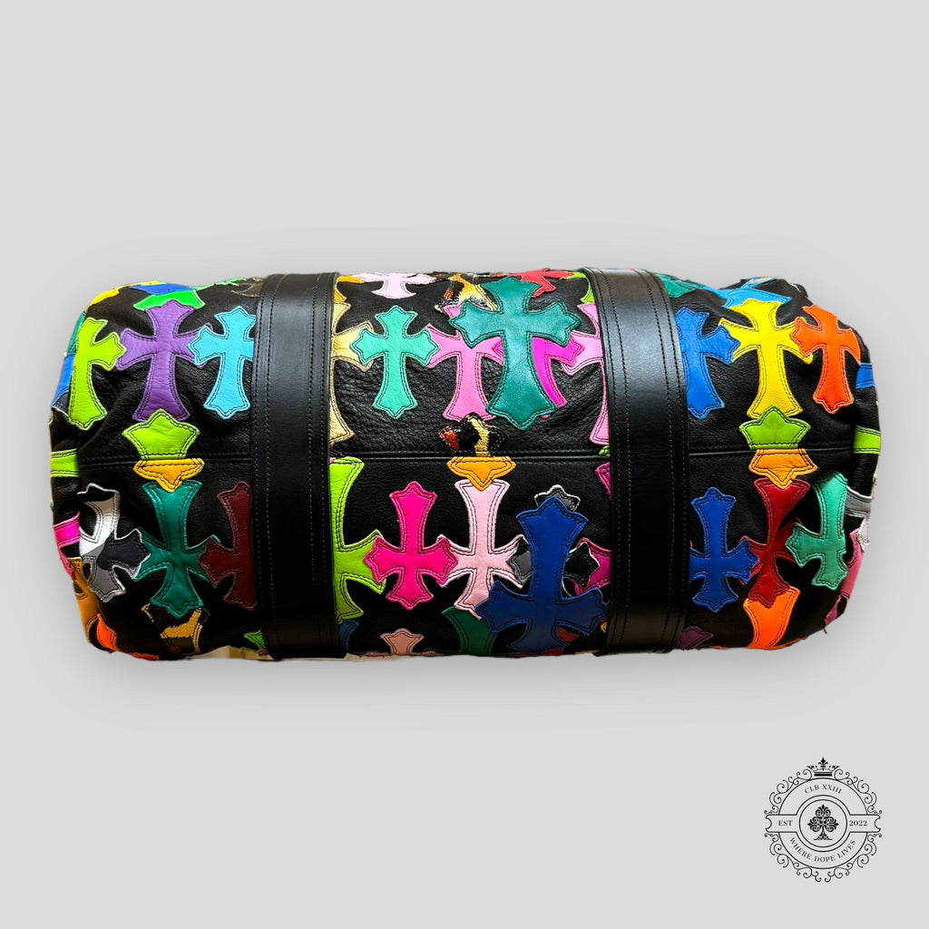 Mini sac polochon Chrome Hearts à croix multicolores