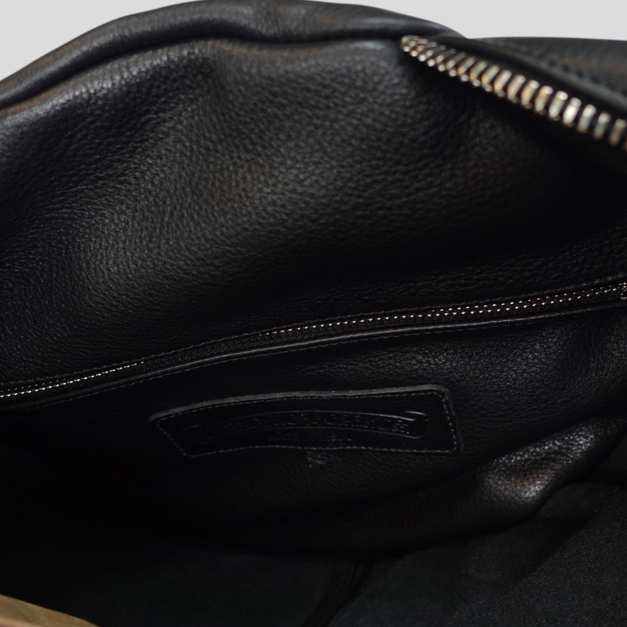 Sac de Voyage en Cuir Noir Chrome Hearts à Motif Fleur