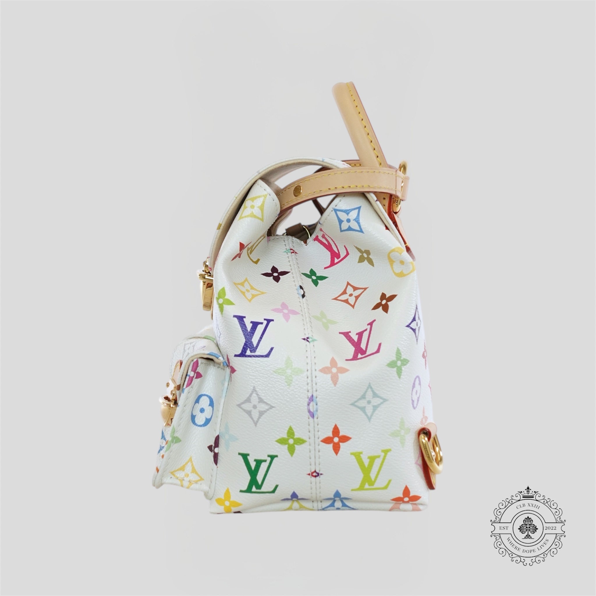 Sac Louis Vuitton x Takashi Murakami Venice blanc