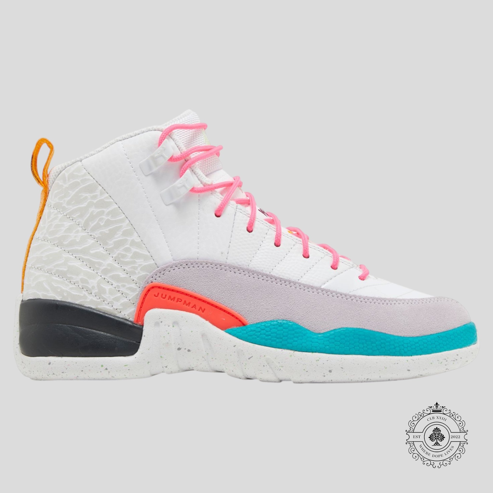 Air Jordan 12 Retro Blanc Vapor Green (GS)