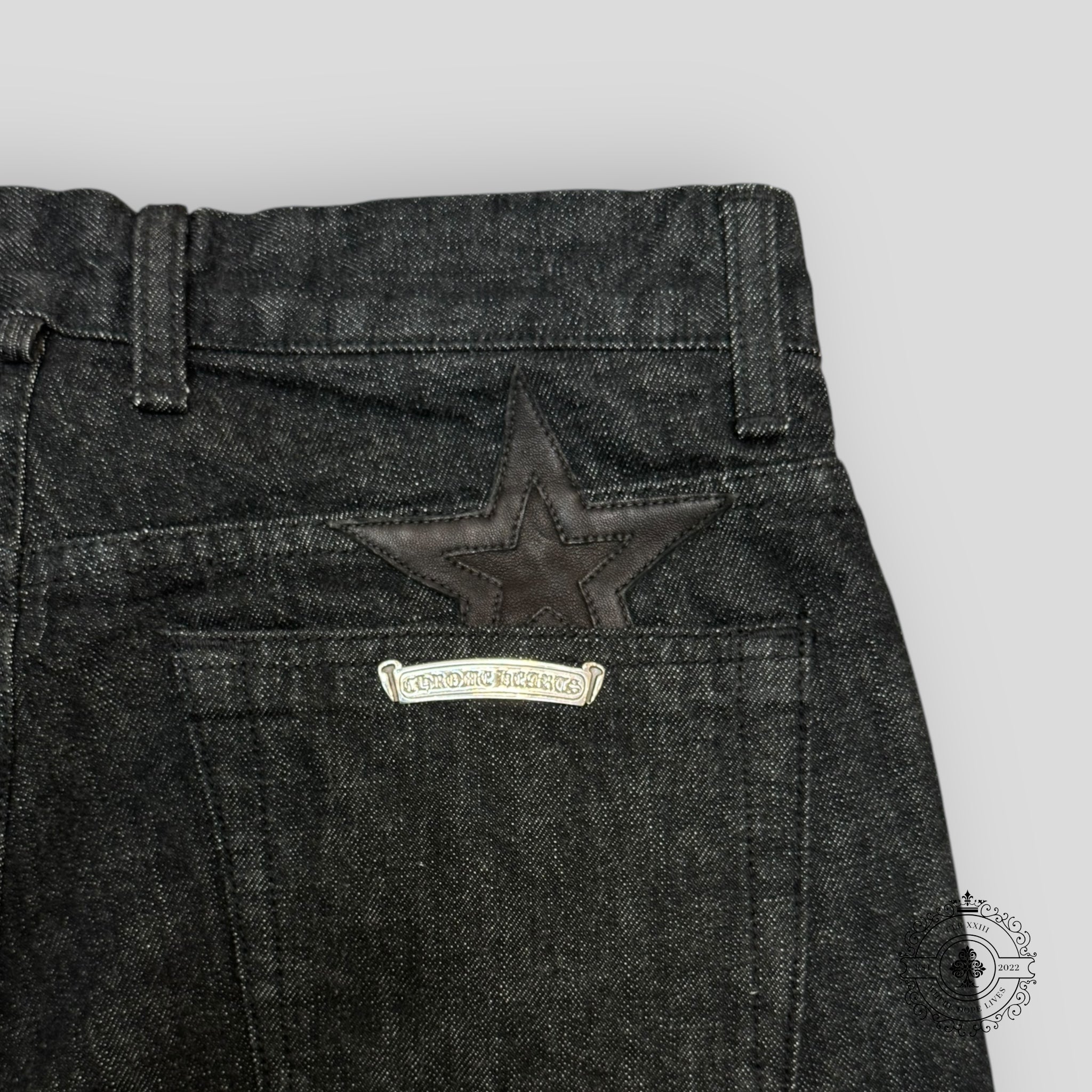 Jean Chrome Hearts Star Patch noir
