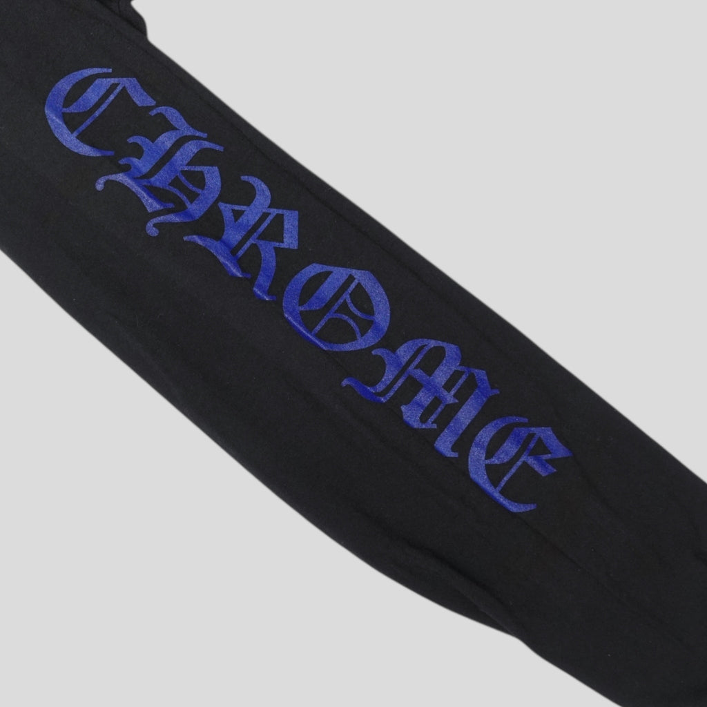 Haut à manches longues Chrome Hearts Neck Logo Noir/Bleu