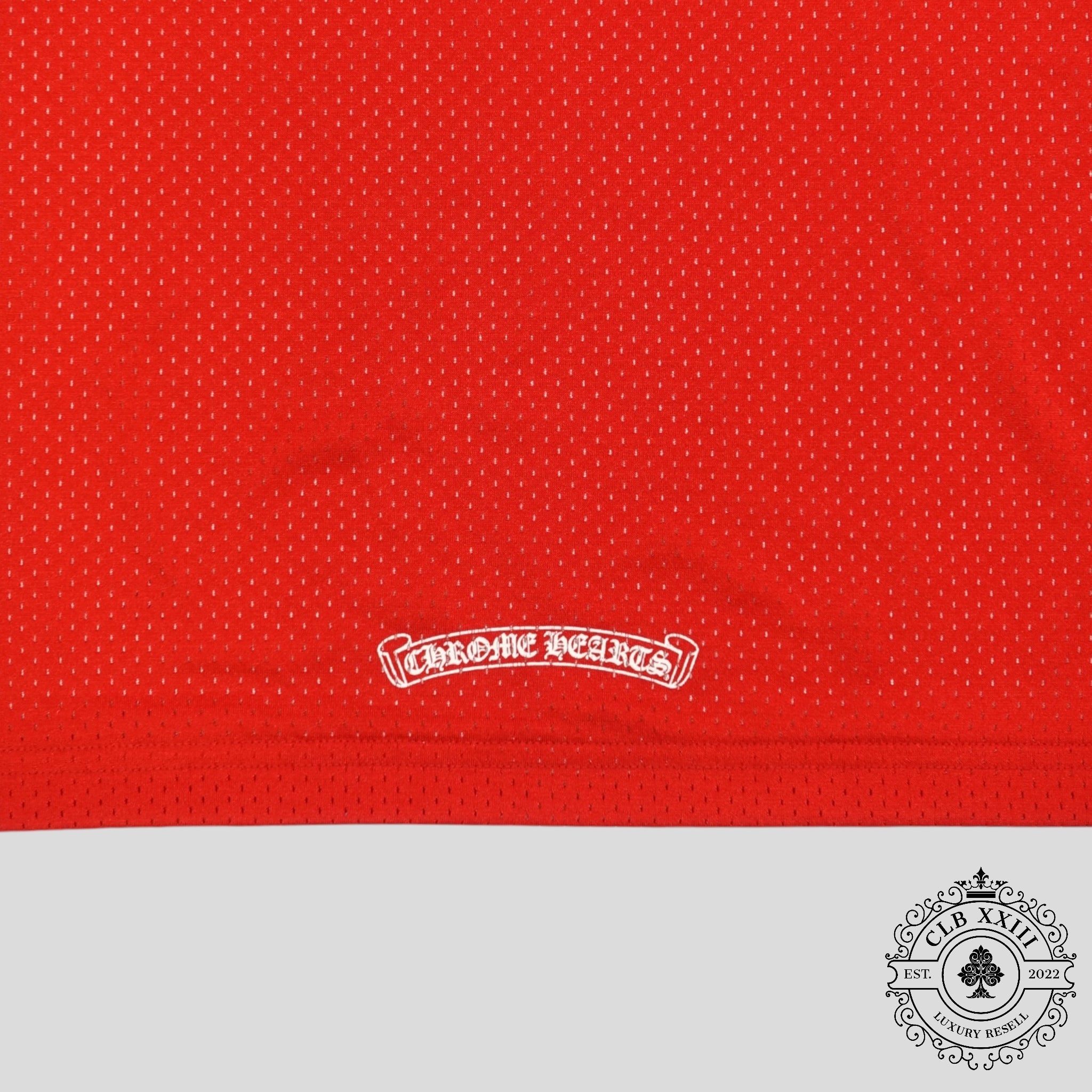 Maillot réversible en mesh Chrome Hearts Team 99 rouge