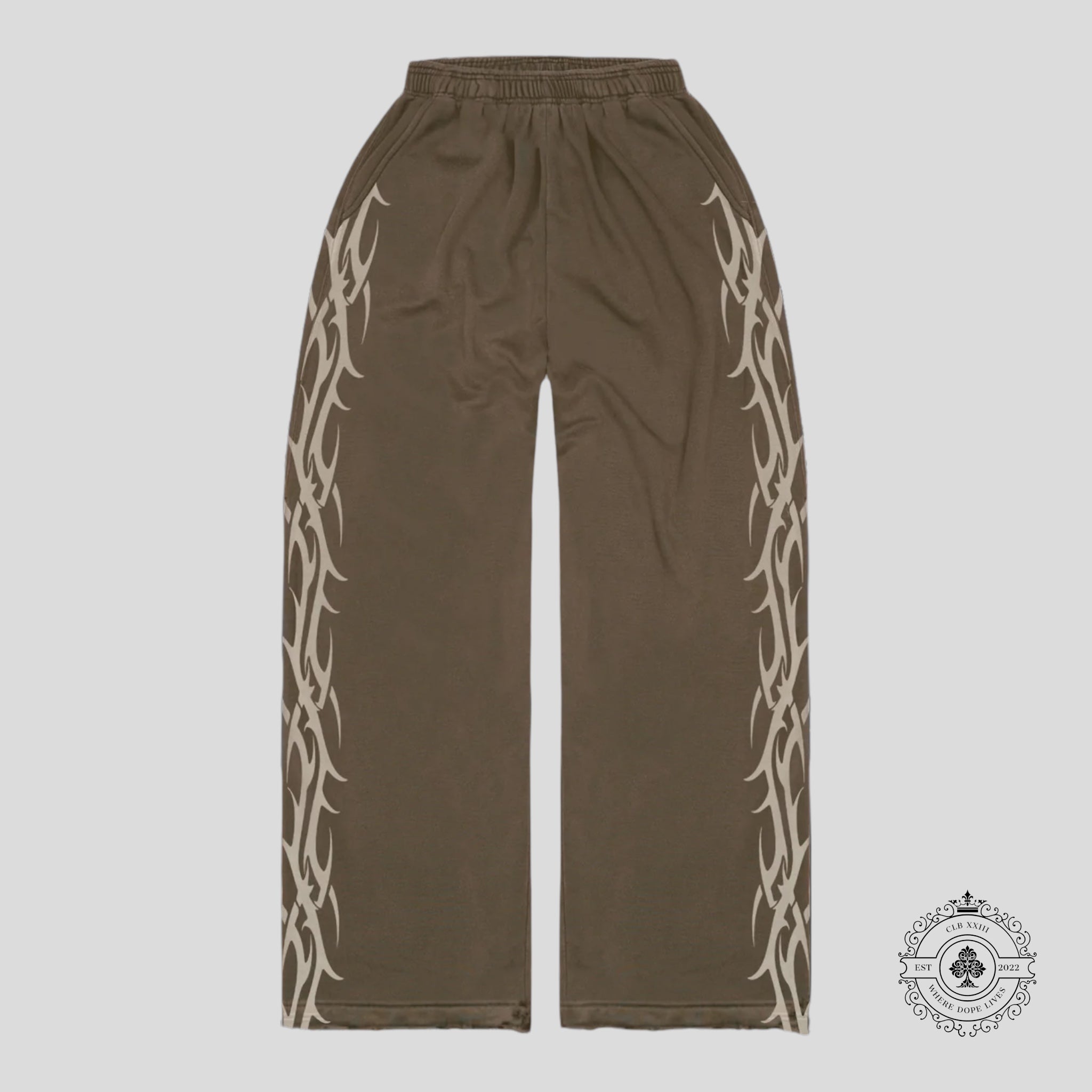 Pantalon de survêtement Bravest Studios Tribal marron