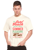 T-shirt graphique à manches courtes en viscose de bambou/coton biologique Surf Beach Spun Bamboo® pour homme
