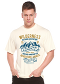 T-shirt à manches courtes et motif graphique Wilderness Spun Bamboo® pour homme, en viscose de bambou/coton biologique