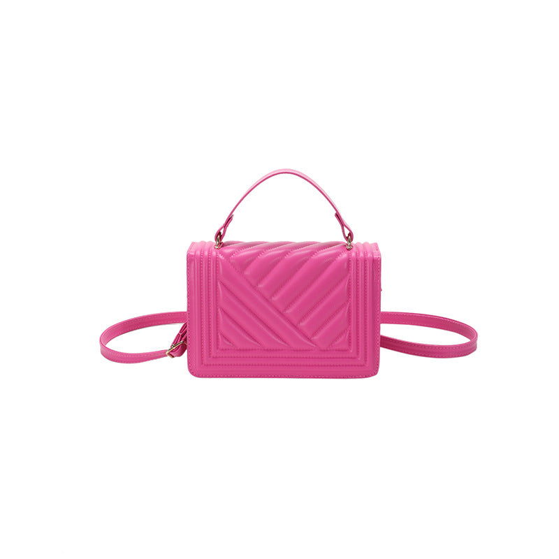 Sacs éblouissants pour femmes, sacs à bandoulière en chaîne en cuir PU, sacs à main à la mode pour dames, sac messager simple, sac à main décontracté de style occidental, portable pour femmes