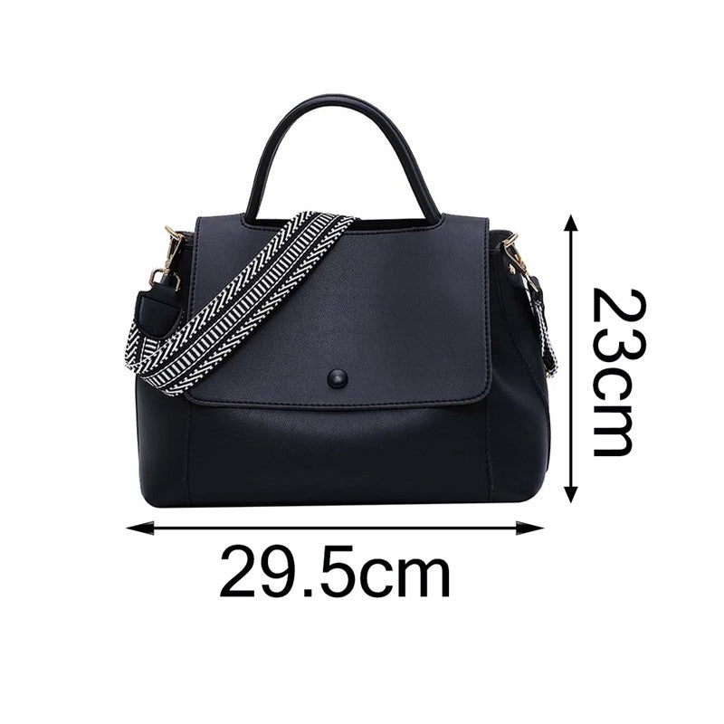 Sac bandoulière en cuir simple décontracté pour femmes et filles, sac de voyage messager à bandoulière de créateur pour dames