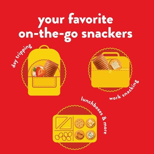 Ritz Fresh Stacks Crackers Original, Snacks de Voyage, 334 g (8 Paquets Multi-Snacks)