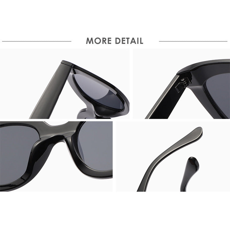 Lunettes de soleil à grandes montures – Lunettes tendance surdimensionnées pour femmes