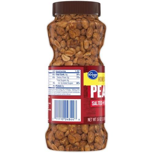 Kroger Cacahuètes Salées au Miel et Grillées à Sec 453 g