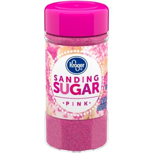 Sucre coloré rose Kroger 4 oz
