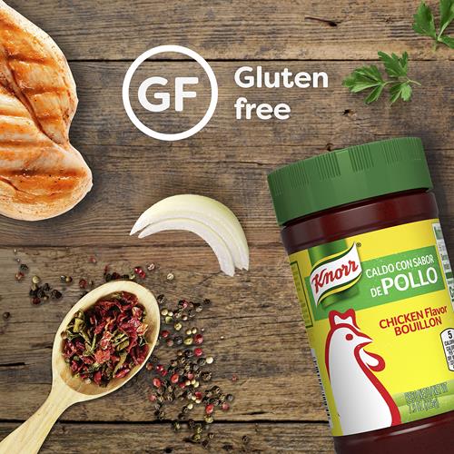 Knorr Bouillon Saveur Poulet Granulé Pour Sauces, Soupes et Ragoûts Sans Gras et Sans Cholestérol 224 g