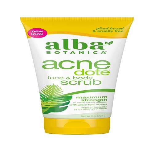 Alba Botanica Acnedote Gommage visage et corps force maximale, 227 g