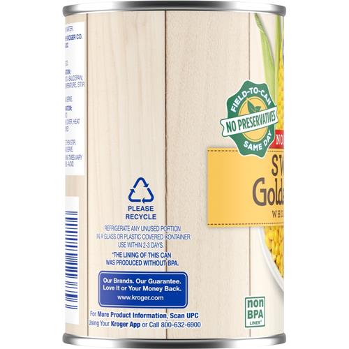 Kroger Maïs doux en grains entiers en conserve 432 g