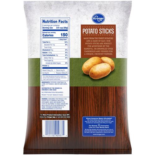 Kroger Bâtonnets de pommes de terre originaux 113 g