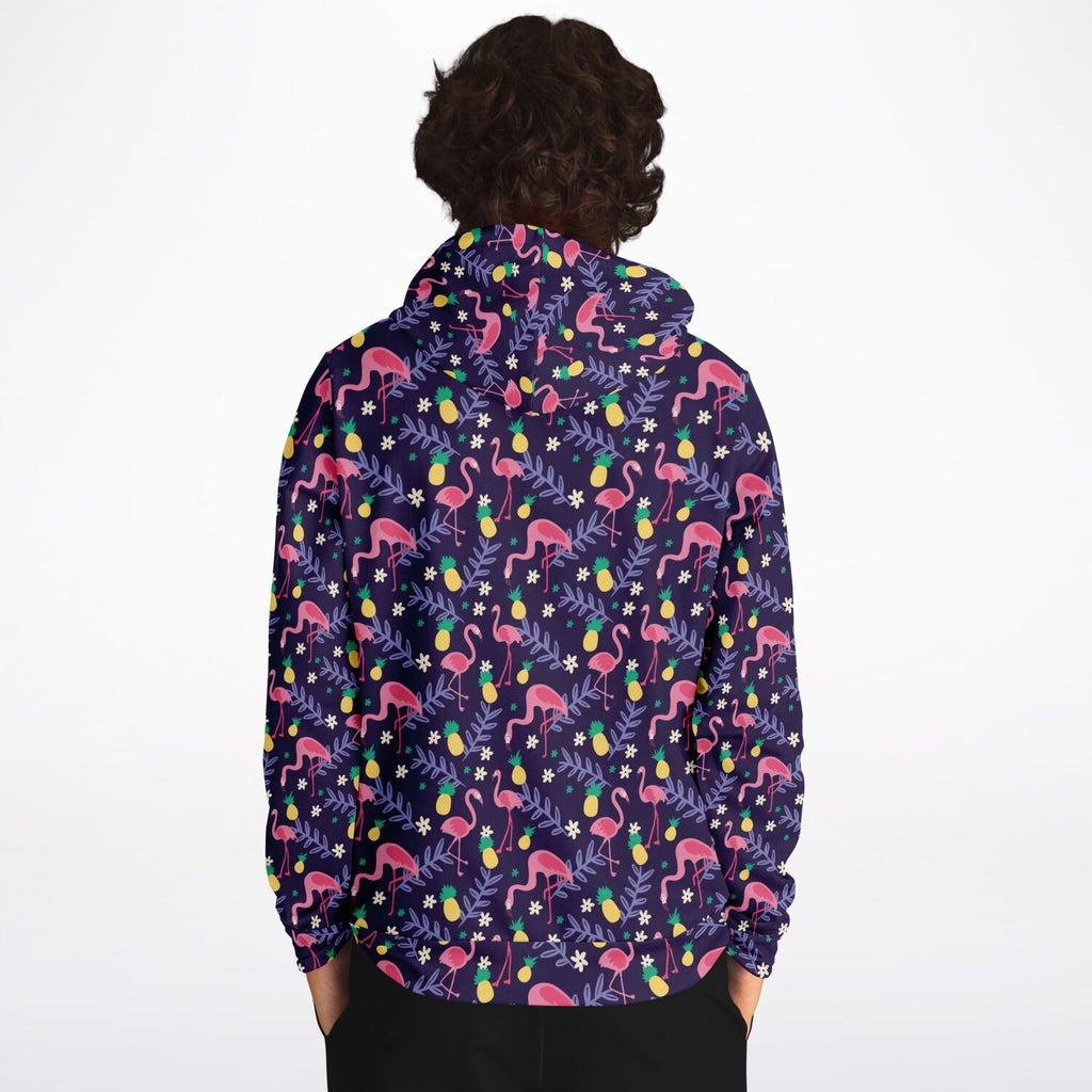 Sweat à capuche Flamant Ananas