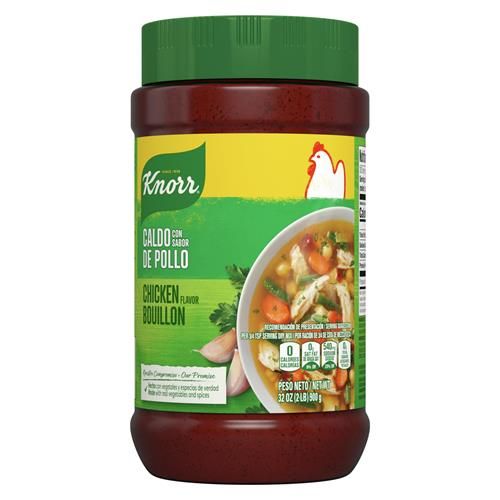 Bouillon Granulé Saveur Poulet Knorr Pour Sauces, Jus De Viande Et Soupes Bouillon De Poulet Sans Matières Grasses Et Sans Cholestérol 2 Lb