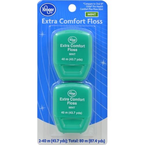 Kroger Fil dentaire menthe confort extra 2 unités / 40 m
