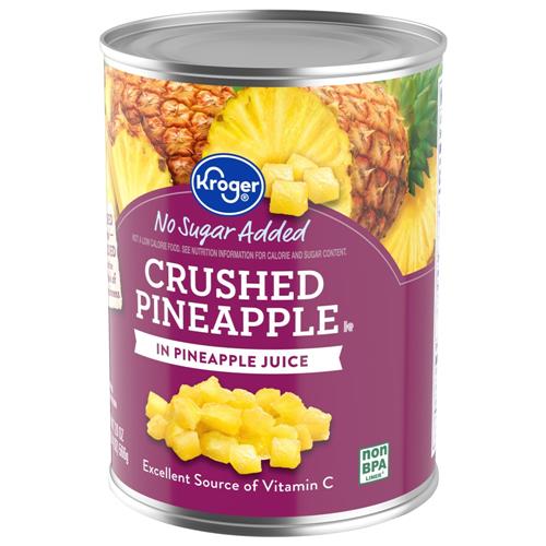 Ananas broyé en conserve Kroger dans du jus d'ananas 20 oz