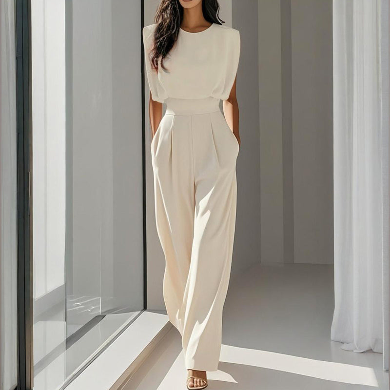 Combinaison pantalon courte à manches larges pour femme