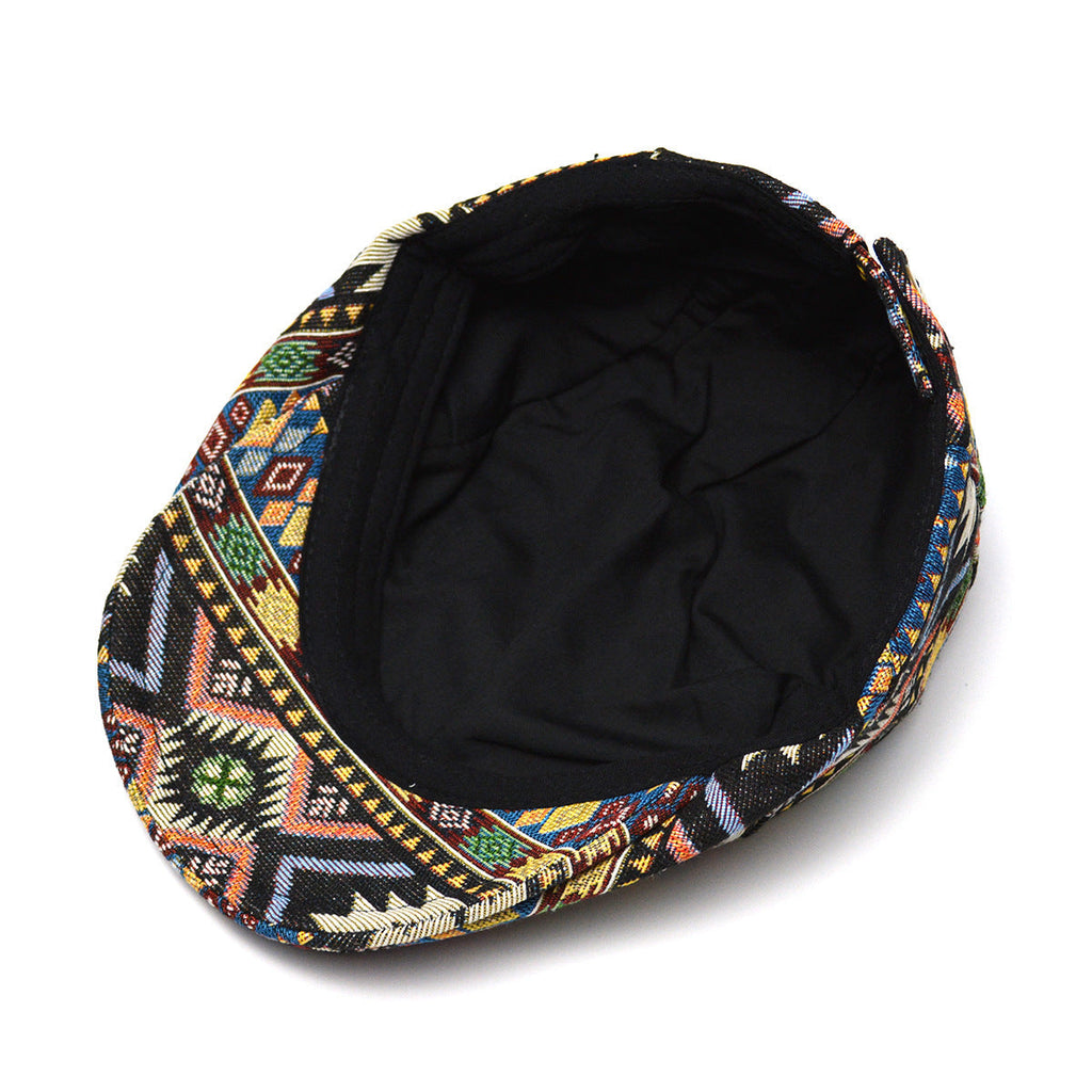 Béret rétro pour femme – Béret ethnique chic style britannique