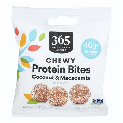 Bouchées protéinées moelleuses à la noix de coco et à la noix de macadamia Whole Foods Market, 1,58 once