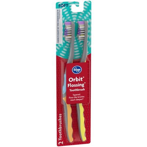 Brosse à dents souple Kroger Orbit Flossing (lot de 2)