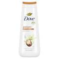 Nettoyant corporel Dove Beurre de karité et vanille pour une peau douce et hydratée pendant 24 heures, sans sulfates, sans parabènes, 591 ml