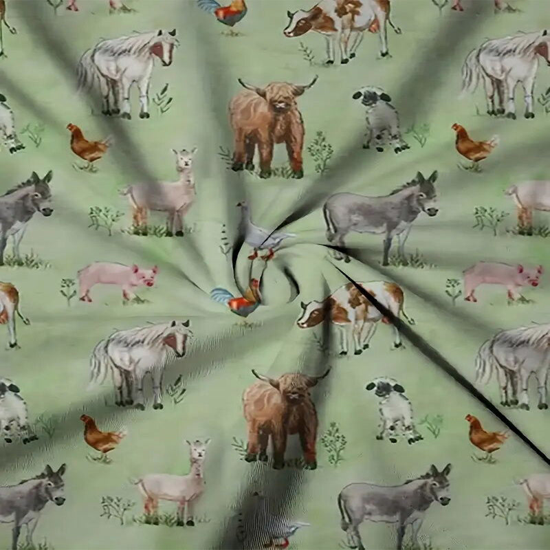 T-shirt à manches courtes ras du cou imprimé animalier intégral