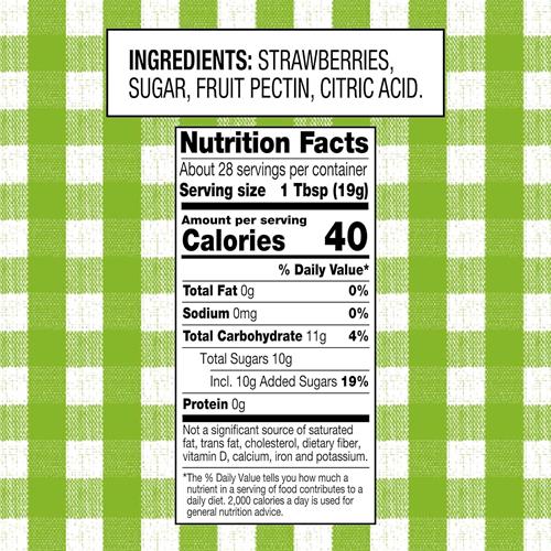 Confiture de fraises à presser naturelle Smucker's, 538 g