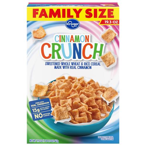 Céréales Kroger Cinnamon Crunch Format familial 547 g