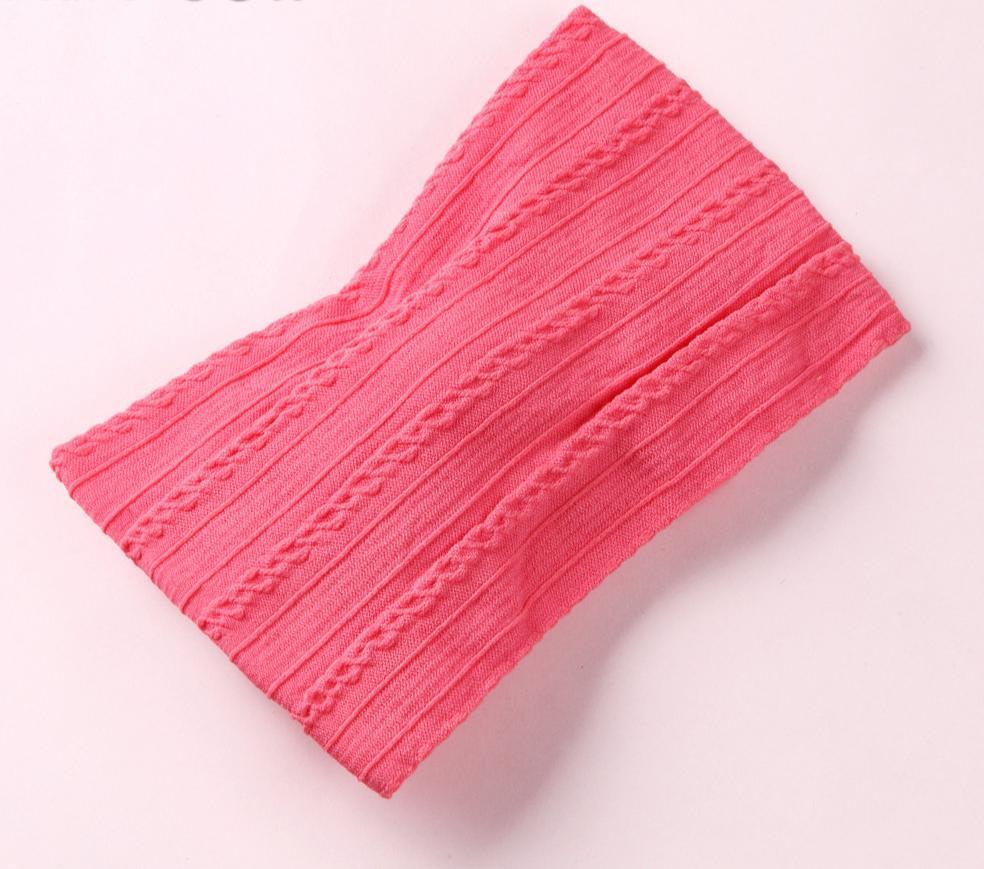 Serre-têtes en nylon tressé moderne avec nœud, unis, larges, en nylon, turban, bandeaux pour bébés filles