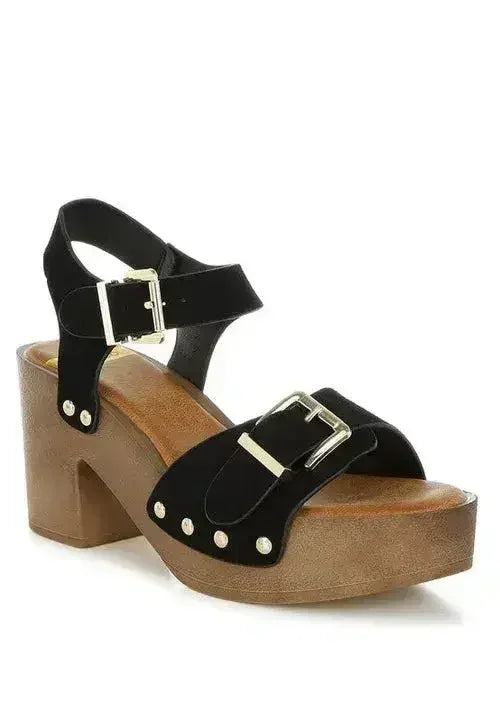 Sandales Sabots en Daim Véritable Lhasa