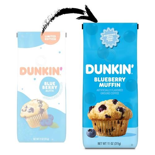 Dunkin Café moulu saveur muffin aux bleuets, 312 g