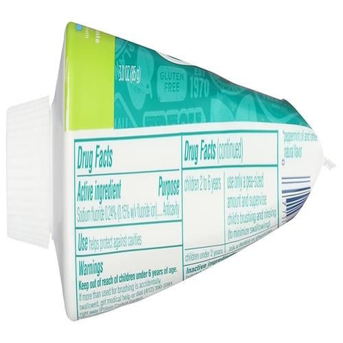 Toms Of Maine, Dentifrice anti-caries format voyage - Menthe fraîche, 85 g