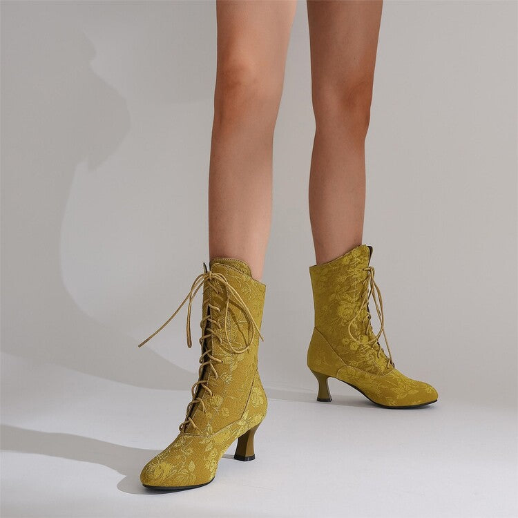 Bottes femme à talons chaton et bout pointu | Chic automne-hiver