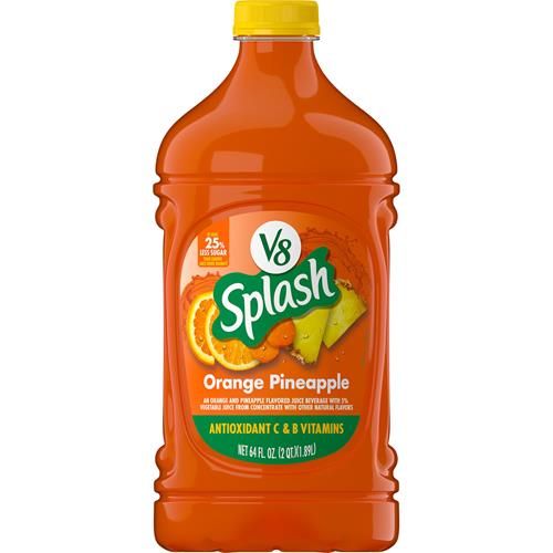 Boisson au jus aromatisée V8 Splash Orange Ananas, bouteille de 1,89 L