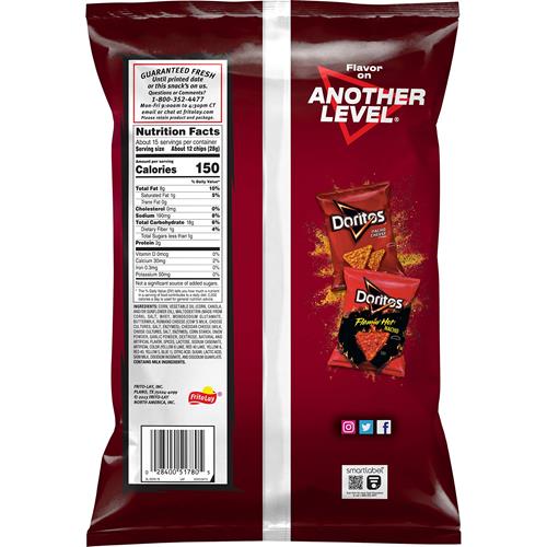 Doritos Tortilla Chips Spicy Nacho, 14.5 Oz