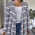 Veste ouverte imprimée pour femme